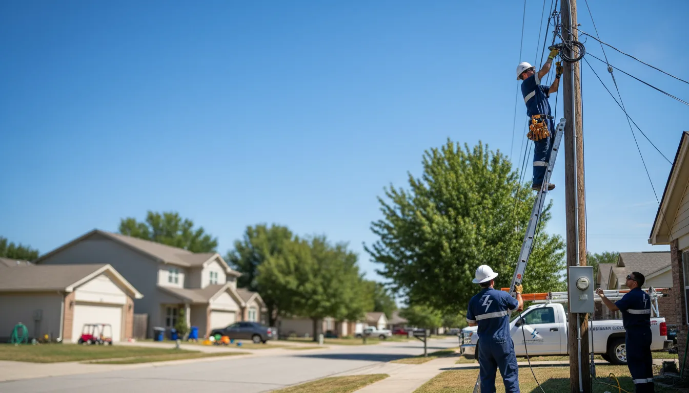 Residential electrician providing installation services in Montrose, AR